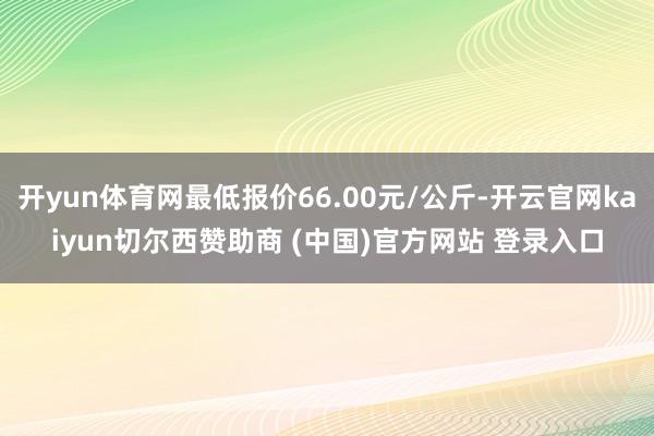 开yun体育网最低报价66.00元/公斤-开云官网kaiyun切尔西赞助商 (中国)官方网站 登录入口