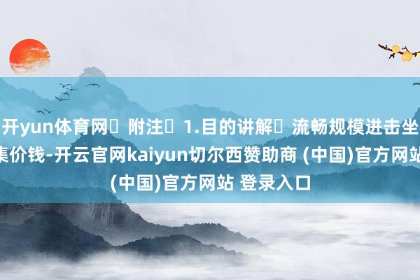 开yun体育网 附注 1.目的讲解 流畅规模进击坐褥费力市集价钱-开云官网kaiyun切尔西赞助商 (中国)官方网站 登录入口